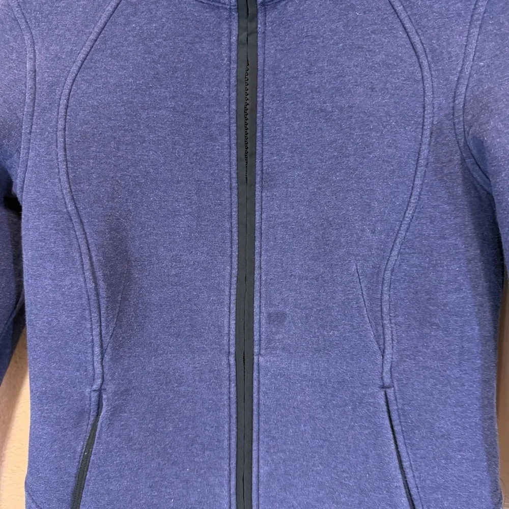 Lululemon Insculpt Jacket Heathered Deep Indigo Sz 4